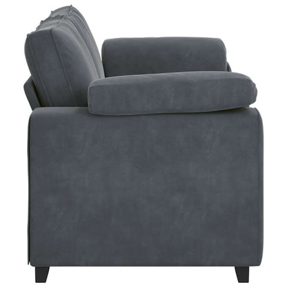 Zweisitzer-Sofa Dunkelgrau 180x77x82 cm Samt