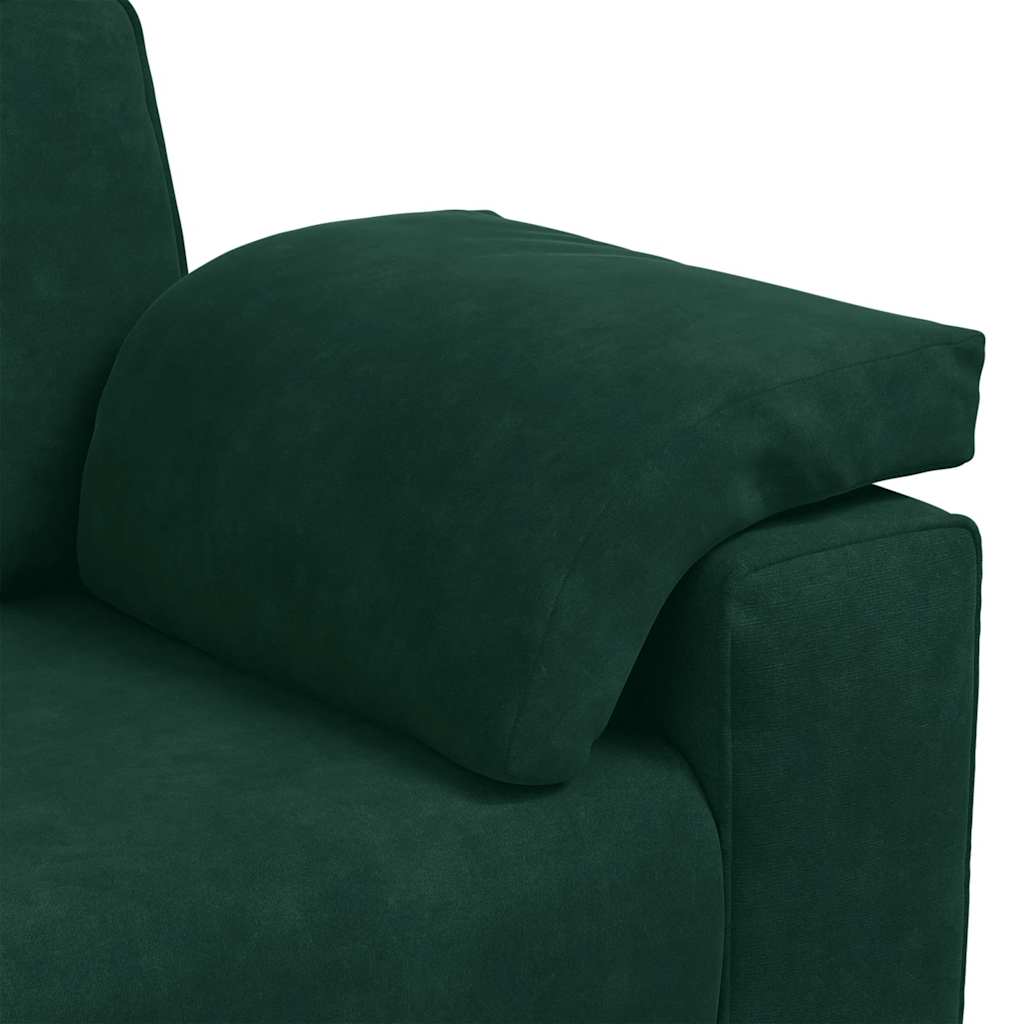 vidaXL Zweisitzer-Sofa Dunkelgrün 180x77x82 cm Samt