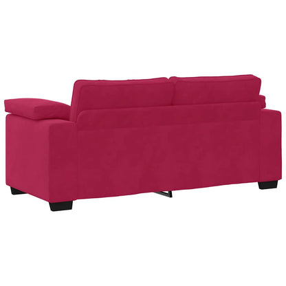 Zweisitzer-Sofa Weinrot 180x77x82 cm Samt