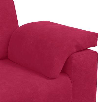 Zweisitzer-Sofa Weinrot 180x77x82 cm Samt
