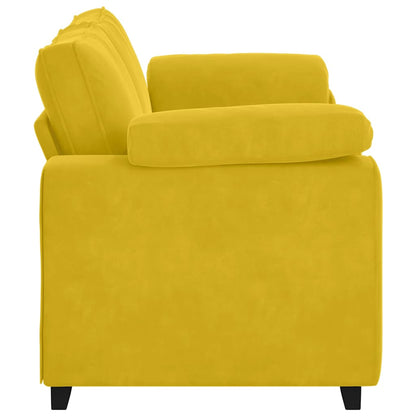 vidaXL Canapé à deux places jaune 180x77x82 cm velours