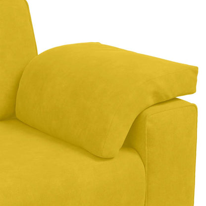 vidaXL Canapé à deux places jaune 180x77x82 cm velours