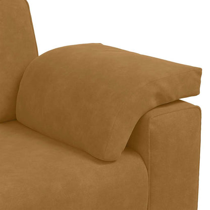 vidaXL Zweisitzer-Sofa Braun 180x77x82 cm Samt