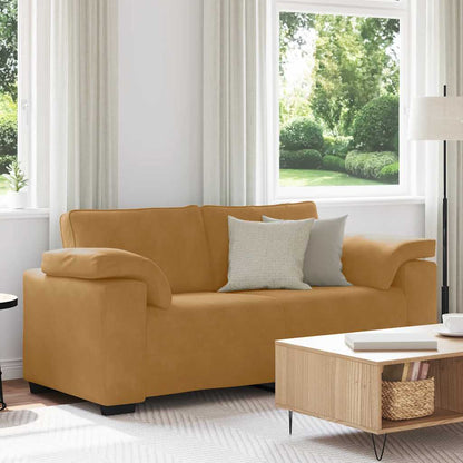 vidaXL Zweisitzer-Sofa Braun 180x77x82 cm Samt
