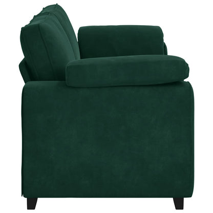 vidaXL 3-Sitzer-Sofa Dunkelgrün 220x77x82 cm Samt