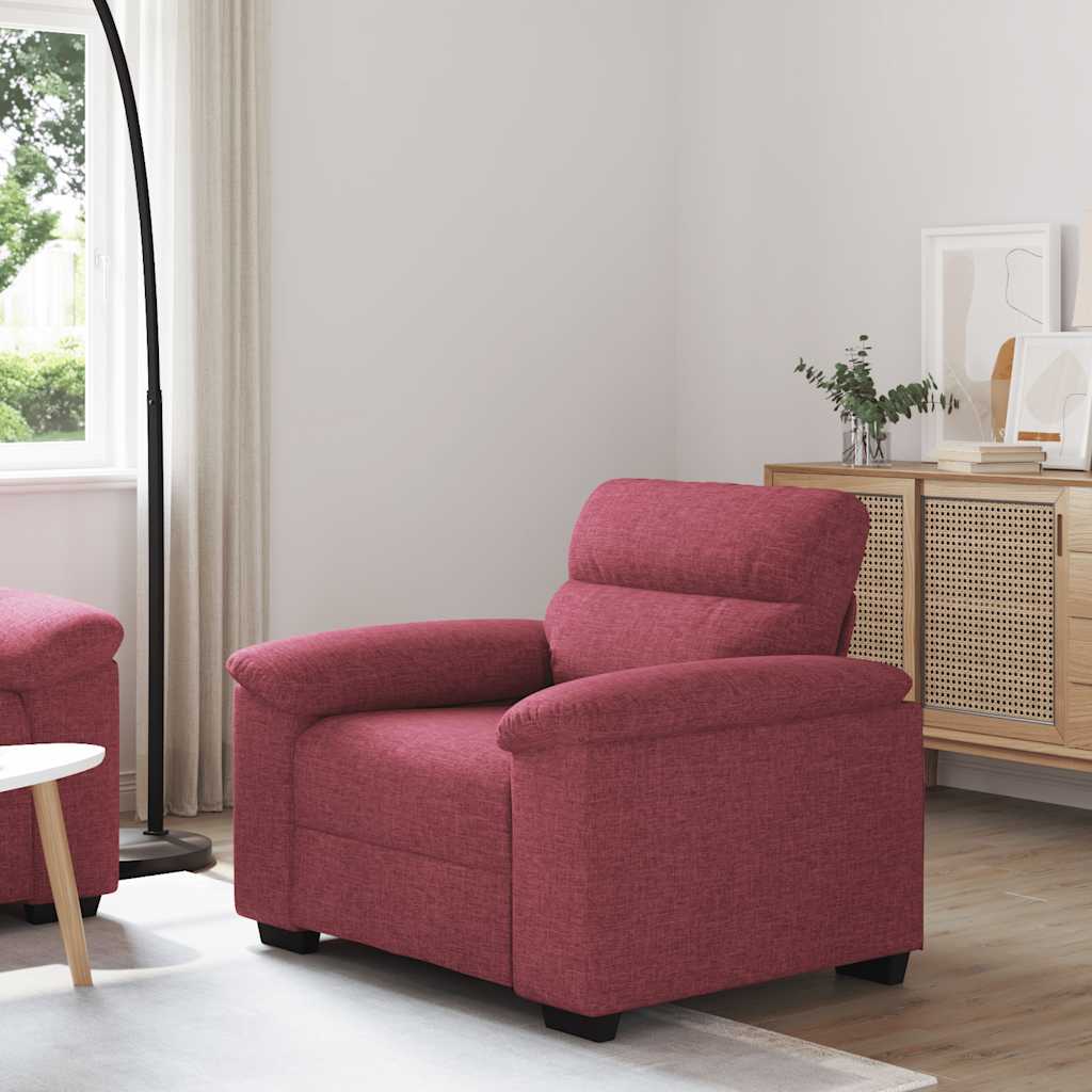 vidaXL Fauteuil Rouge bordeaux 100x81x84 cm Tissu