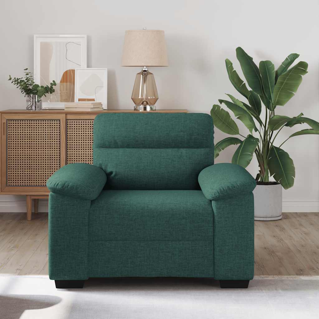 vidaXL Fauteuil vert foncé 100x81x84 cm Tissu