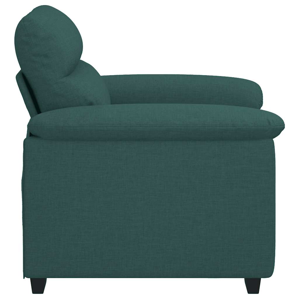vidaXL Fauteuil vert foncé 100x81x84 cm Tissu