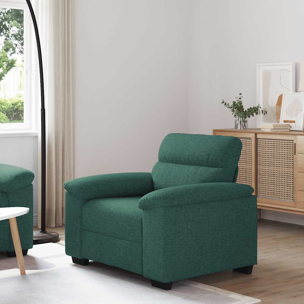 vidaXL Fauteuil vert foncé 100x81x84 cm Tissu