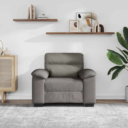 Sessel Taupe 100x81x84 cm Stoff