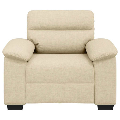vidaXL Sessel Creme 100x81x84 cm Stoff