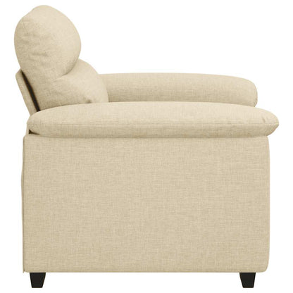vidaXL Sessel Creme 100x81x84 cm Stoff