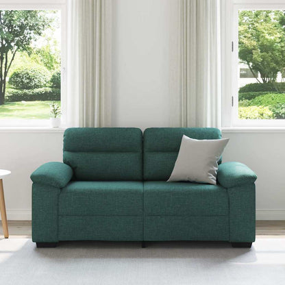 vidaXL 2-Sitzer-Sofa Dunkelgrün 160x81x84 cm Stoff