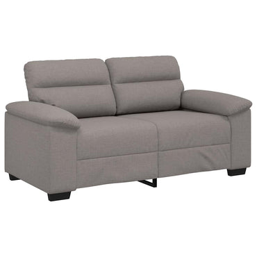 vidaXL Canapé 2 places en tissu taupe 160x81x84 cm