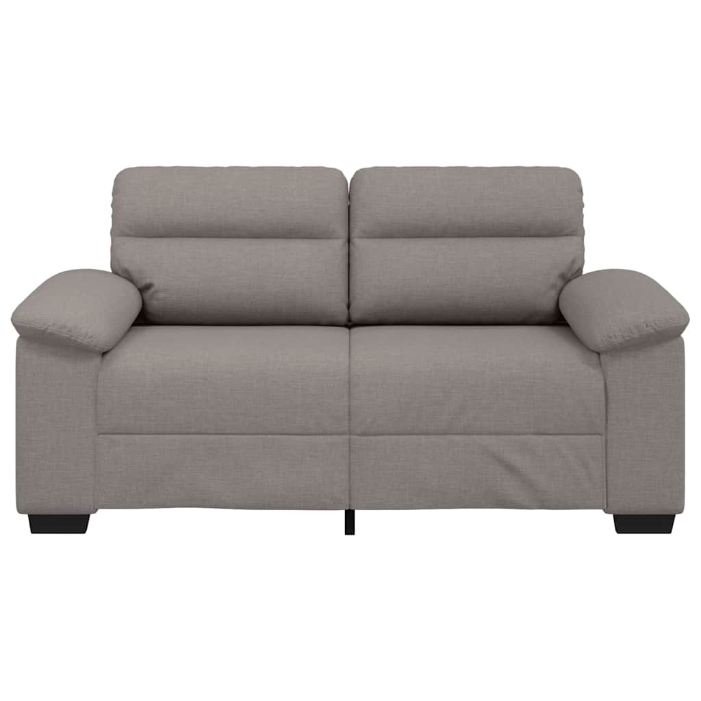 vidaXL Canapé 2 places en tissu taupe 160x81x84 cm