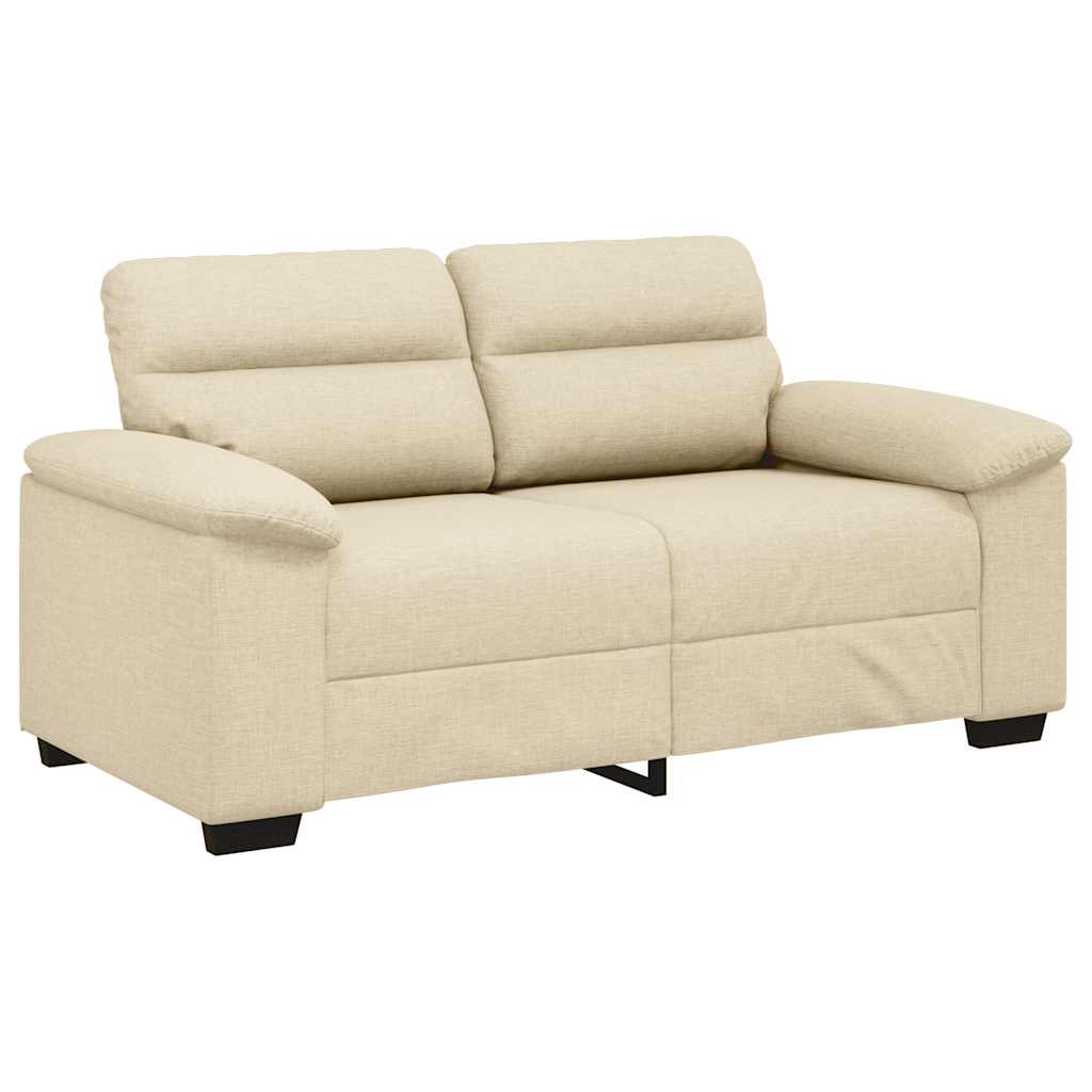 2-Sitzer-Sofa Creme 160x81x84 cm Stoff
