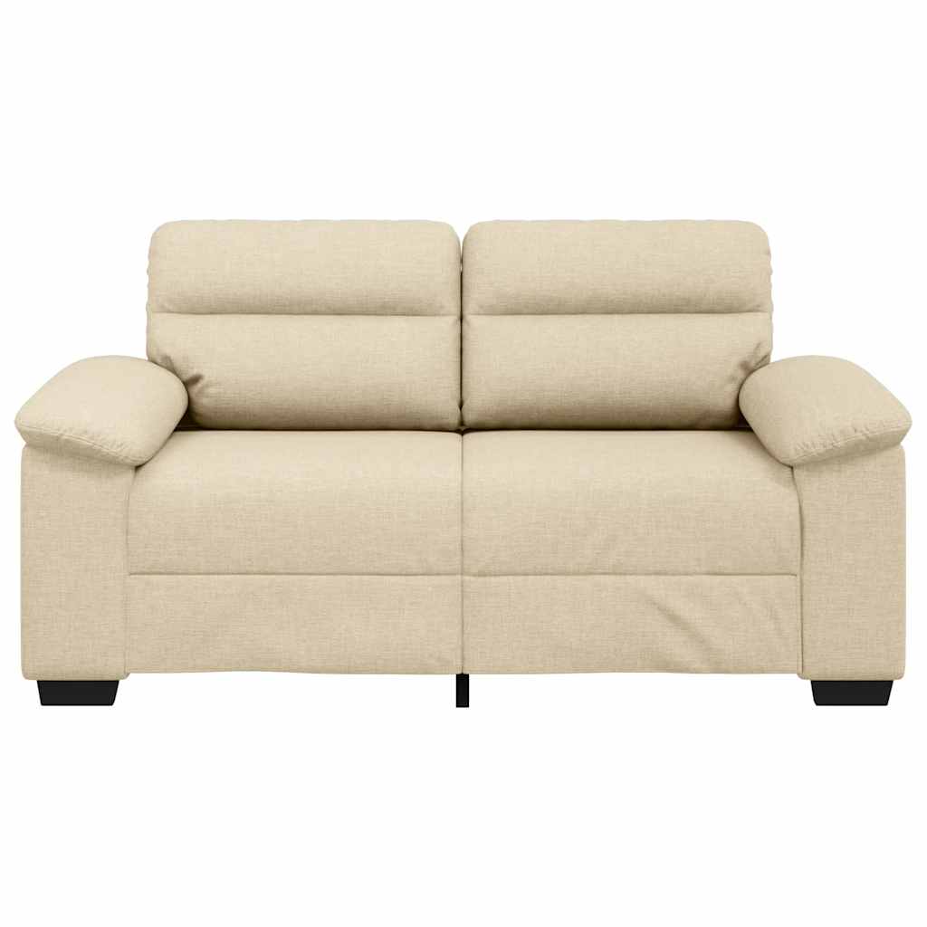 vidaXL 2-Sitzer-Sofa Creme 160x81x84 cm Stoff