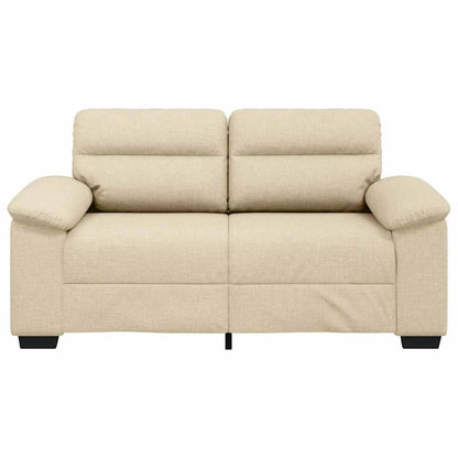 vidaXL 2-Sitzer-Sofa Creme 160x81x84 cm Stoff