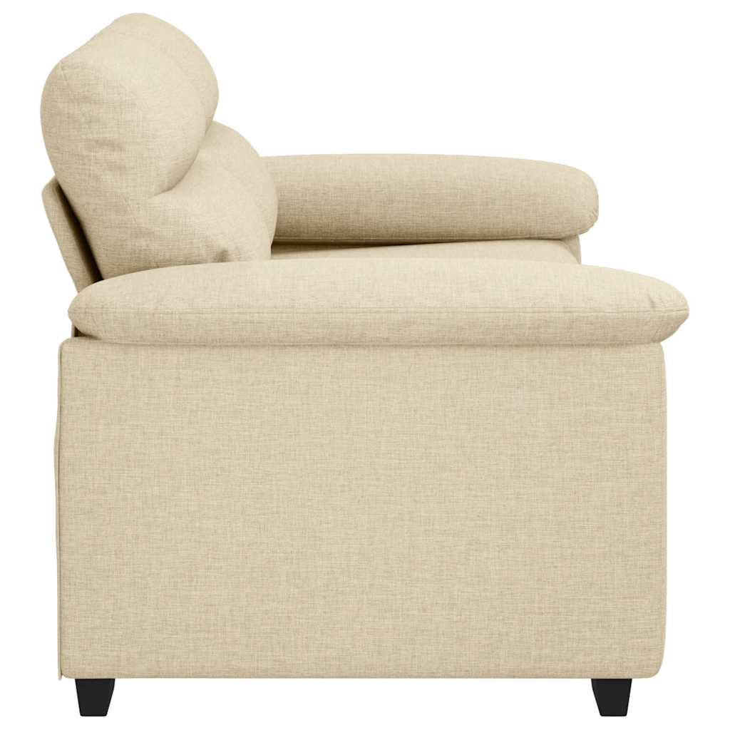 2-Sitzer-Sofa Creme 160x81x84 cm Stoff