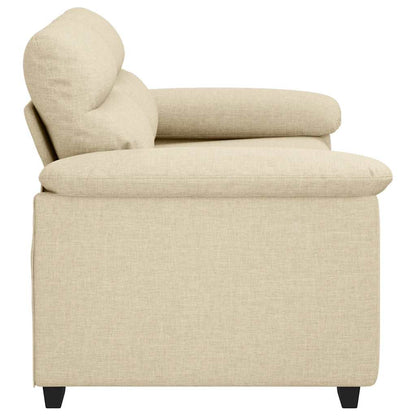 2-Sitzer-Sofa Creme 160x81x84 cm Stoff