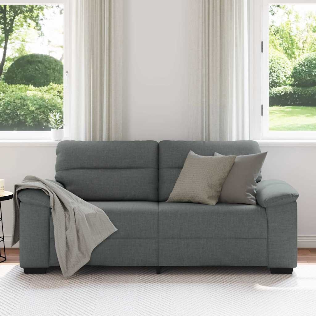 2-Sitzer-Sofa Dunkelgrau 180x81x84 cm Stoff