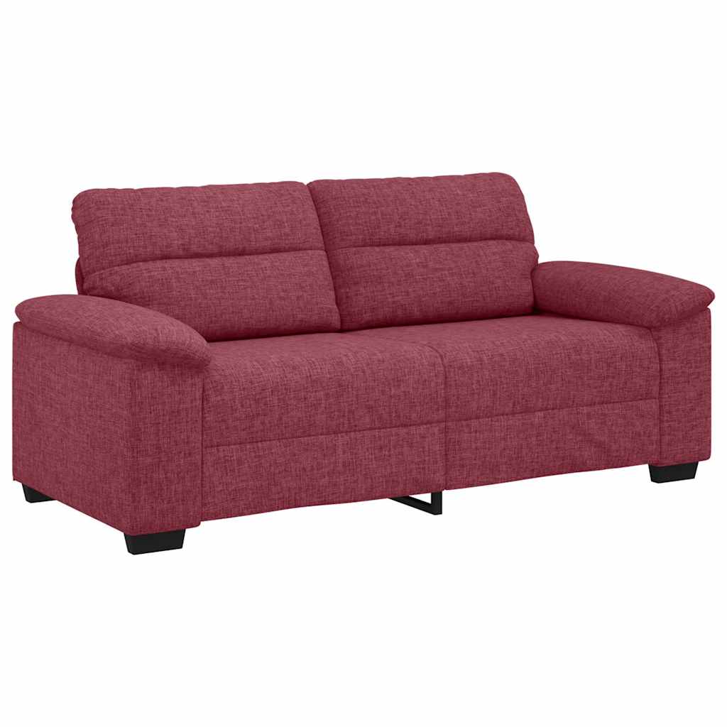 vidaXL 2-Sitzer-Sofa Weinrot 180x81x84 cm Stoff
