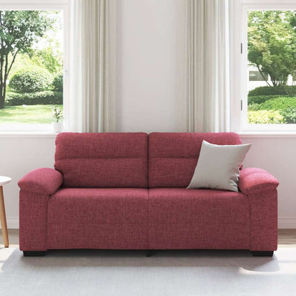 vidaXL 2-Sitzer-Sofa Weinrot 180x81x84 cm Stoff