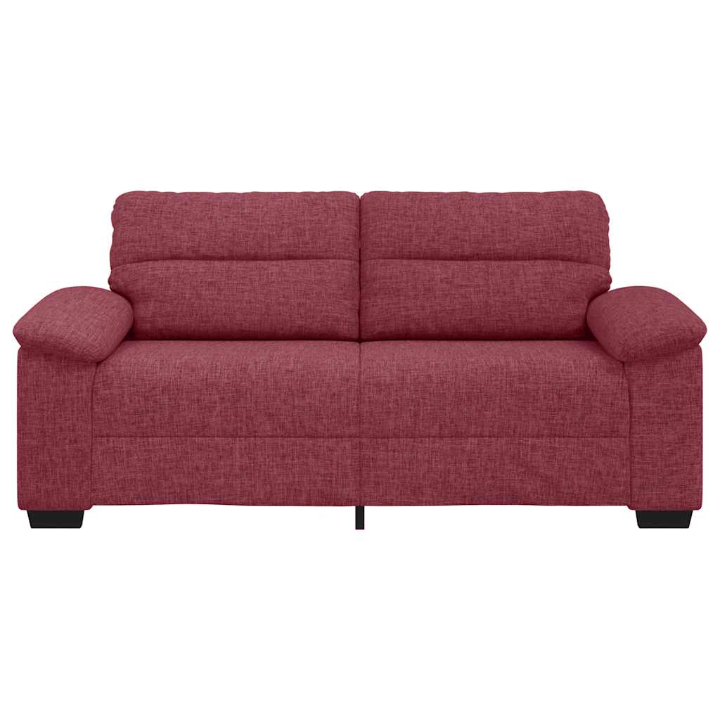 vidaXL 2-Sitzer-Sofa Weinrot 180x81x84 cm Stoff