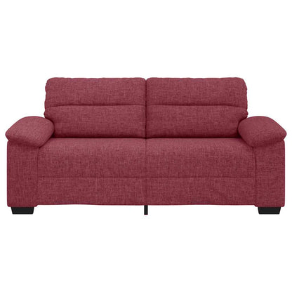 vidaXL 2-Sitzer-Sofa Weinrot 180x81x84 cm Stoff