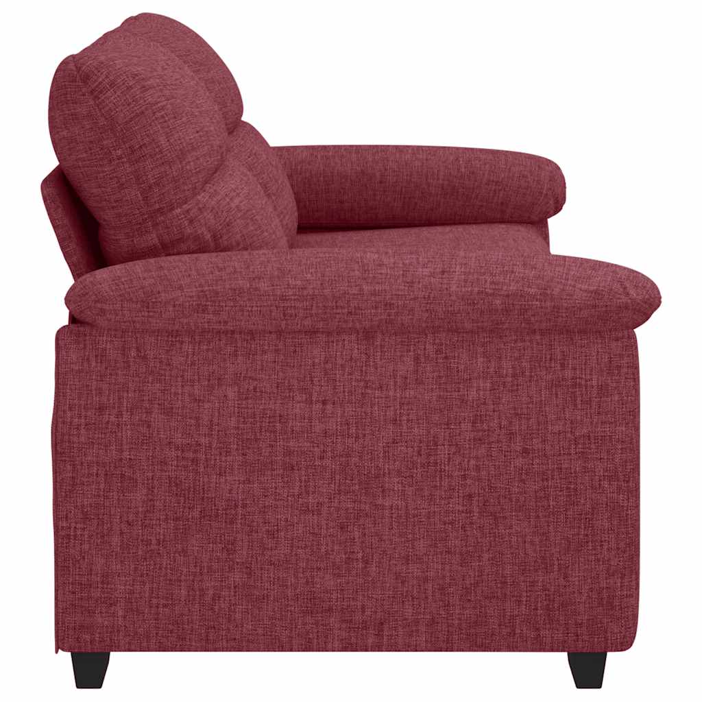 vidaXL 2-Sitzer-Sofa Weinrot 180x81x84 cm Stoff