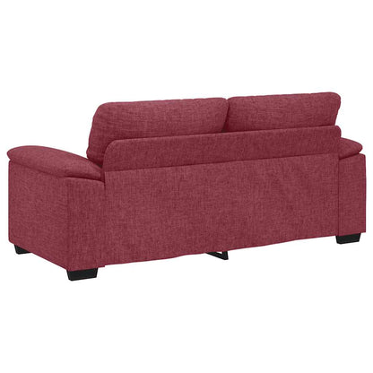 vidaXL 2-Sitzer-Sofa Weinrot 180x81x84 cm Stoff