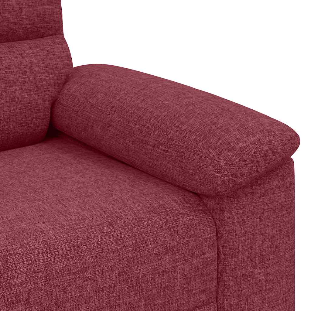 vidaXL 2-Sitzer-Sofa Weinrot 180x81x84 cm Stoff