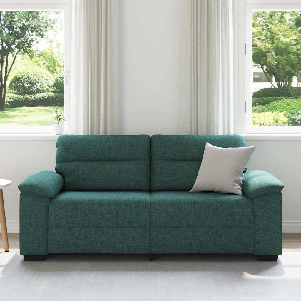 vidaXL 2-Sitzer-Sofa Dunkelgrün 180x81x84 cm Stoff
