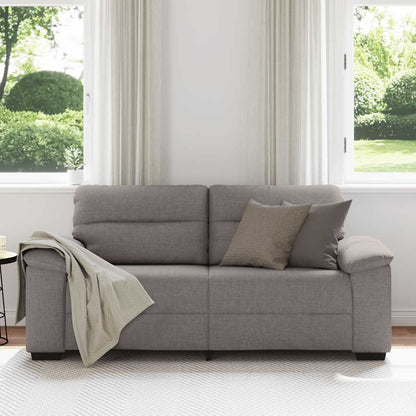 2-Sitzer-Sofa Taupe 180x81x84 cm Stoff