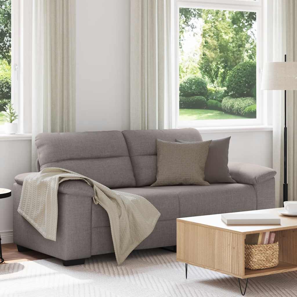 2-Sitzer-Sofa Taupe 180x81x84 cm Stoff