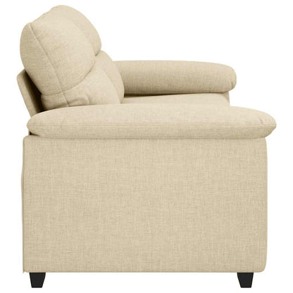 2-Sitzer-Sofa Creme 180x81x84 cm Stoff