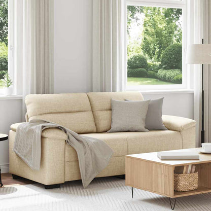 2-Sitzer-Sofa Creme 180x81x84 cm Stoff