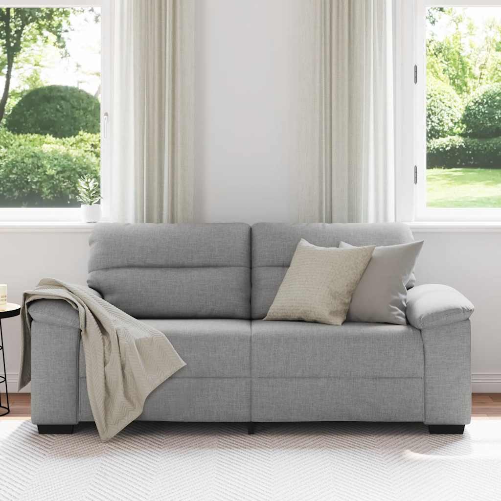 2-Sitzer-Sofa Wolkengrau 180x81x84 cm Stoff