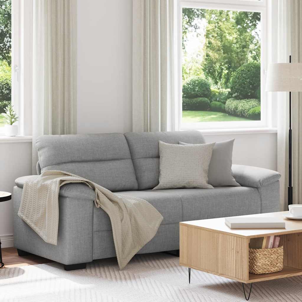 2-Sitzer-Sofa Wolkengrau 180x81x84 cm Stoff