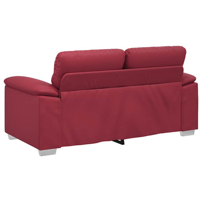2-Sitzer-Sofa Weinrot 160x81x84 cm Kunstleder