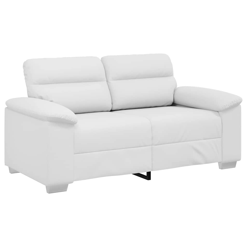 2-Sitzer-Sofa Weiß 160x81x84 cm Kunstleder