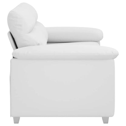 2-Sitzer-Sofa Weiß 160x81x84 cm Kunstleder