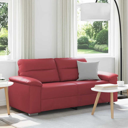 2-Sitzer-Sofa Weinrot 180x81x84 cm Kunstleder