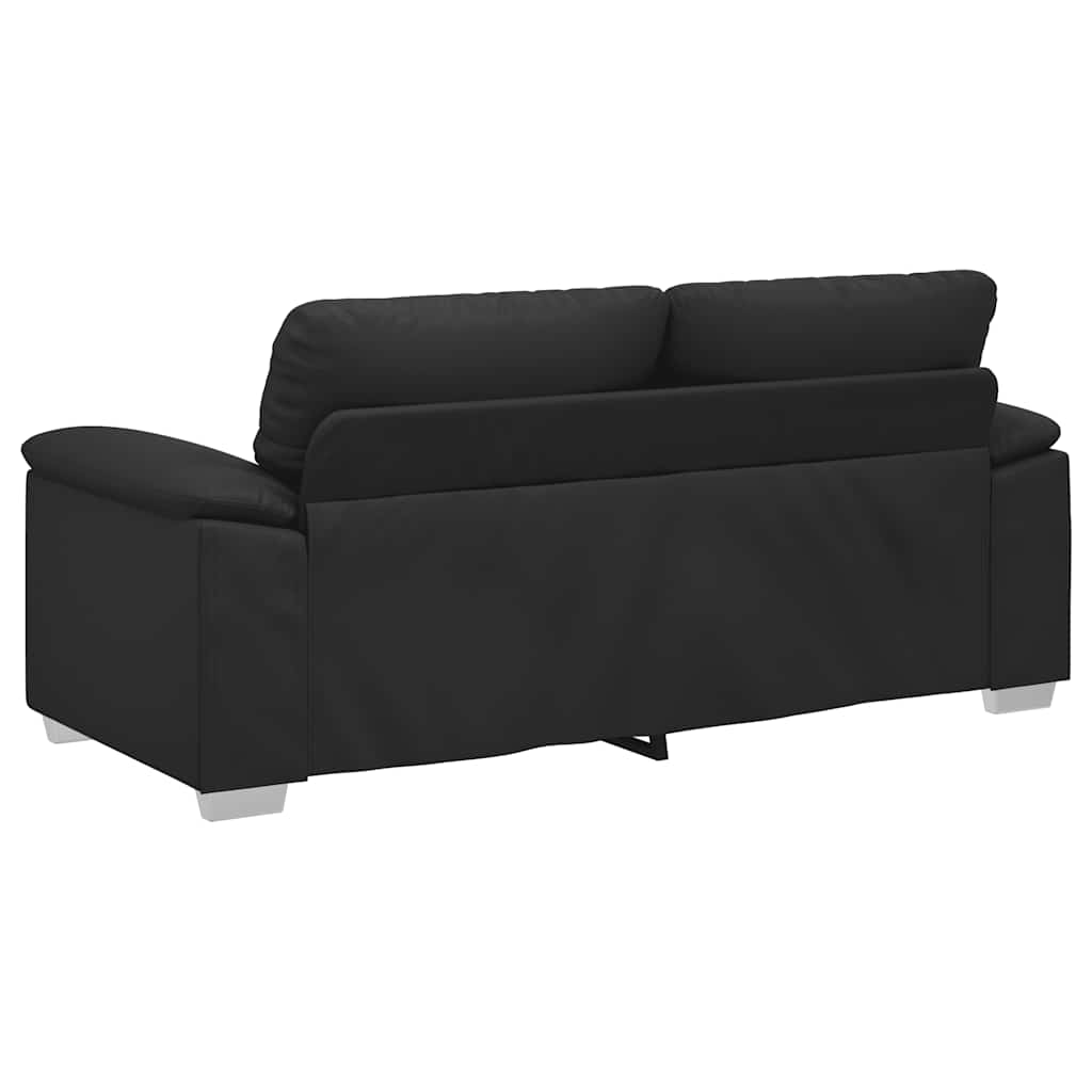 2-Sitzer-Sofa Schwarz 180x81x84 cm Kunstleder