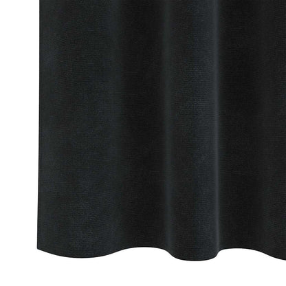 vidaXL Verdunkelungsvorhänge 2 pcs Schwarz 140 x 245 cm Samt