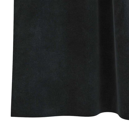 vidaXL Verdunkelungsvorhänge 2 pcs Schwarz 140 x 225 cm Samt