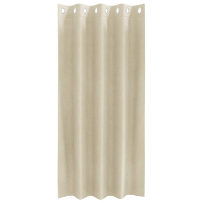 vidaXL Verdunkelungsvorhänge 2 pcs Creme 140 x 175 cm Samt