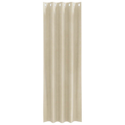 vidaXL Verdunkelungsvorhänge 2 pcs Creme 140 x 245 cm Samt