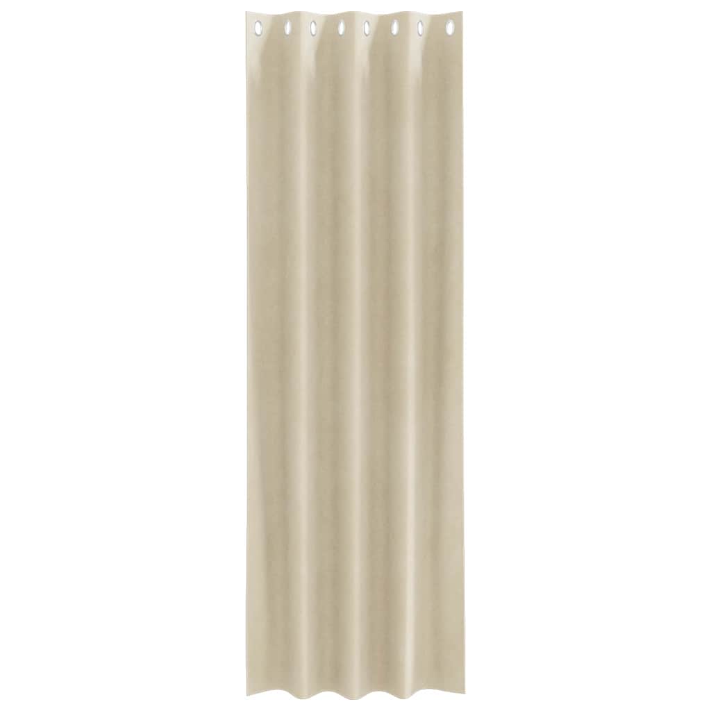 vidaXL Verdunkelungsvorhänge 2 pcs Creme 140 x 260 cm Samt