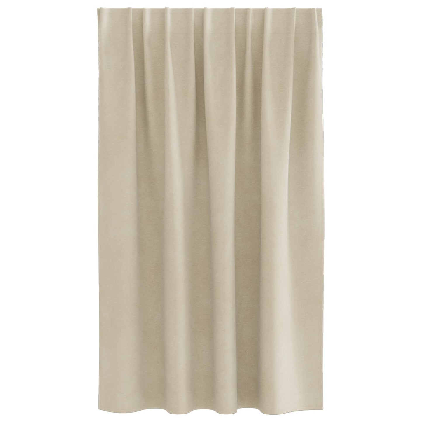 vidaXL Verdunkelungsvorhänge 2 pcs Creme 140 x 140 cm Samt